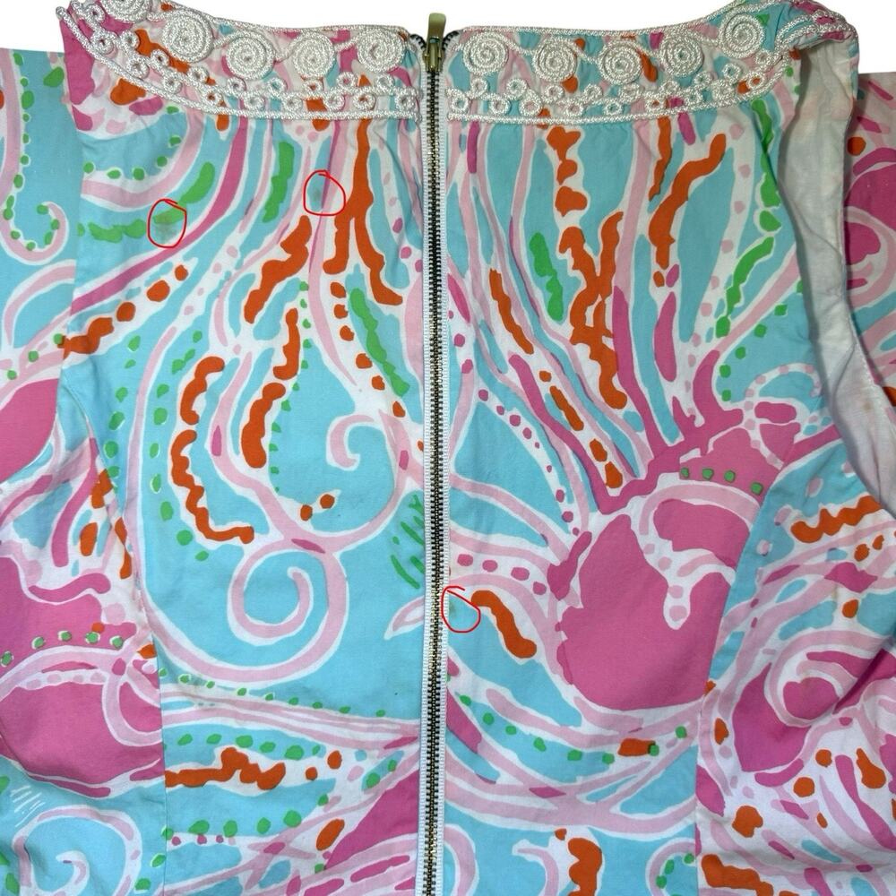 Lilly Pulitzer Gabby Jellies Be Jammin Shift Dress Size 00 Preppy Summer Girly - Picture 6 of 9